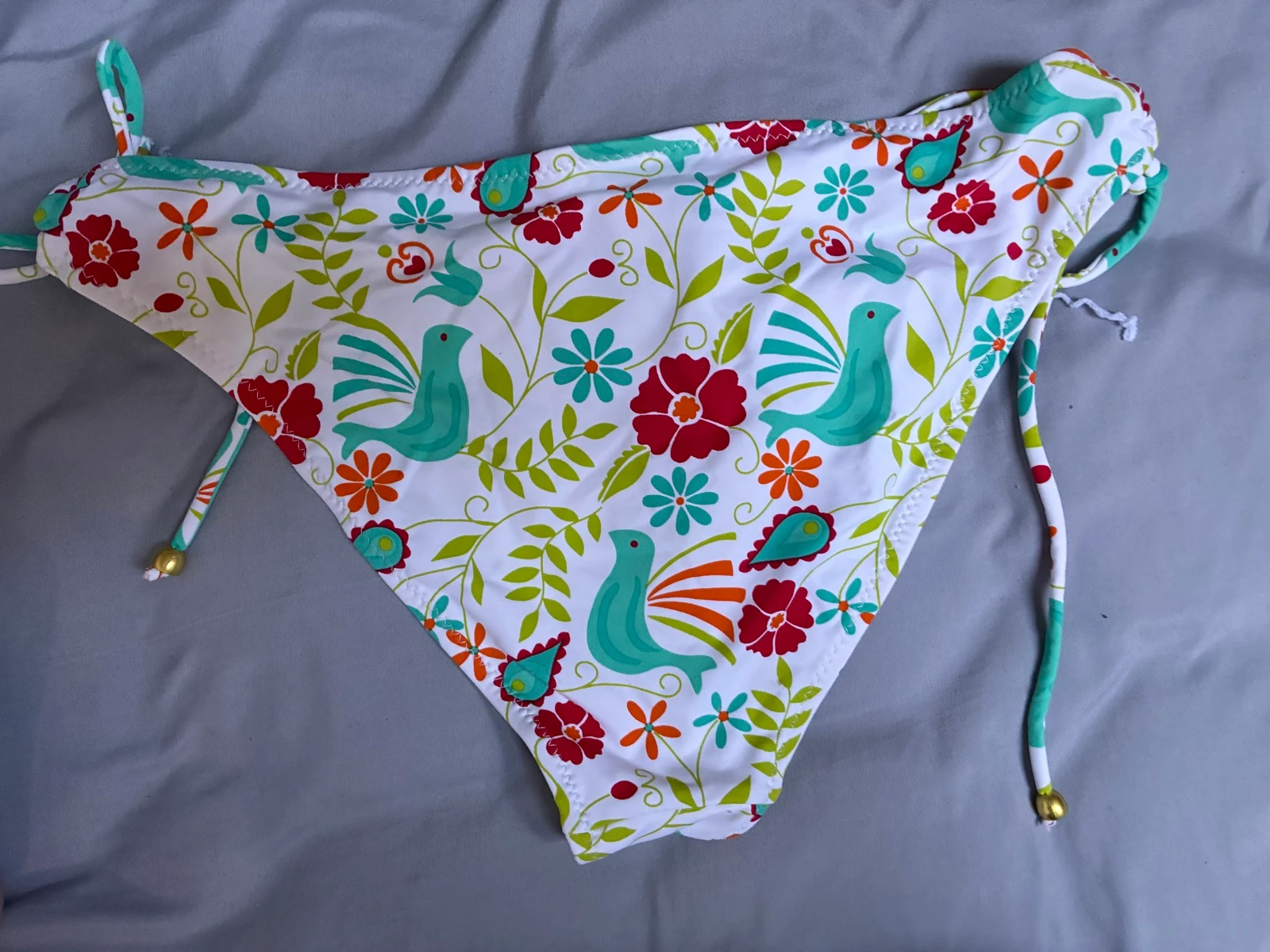Bikini Tropical con Lazos Laterales - Tamaño 40 – photo 4